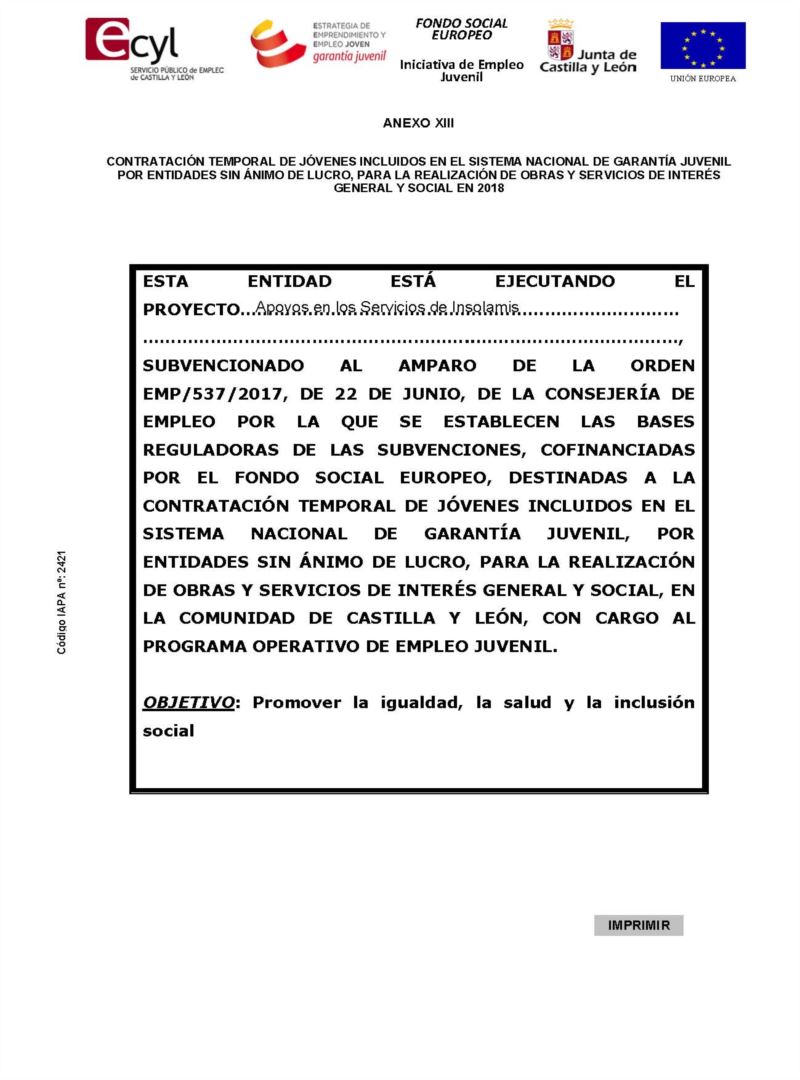 CONTRATACIÓN TEMPORAL DE JÓVENES INCLUIDOS EN EL SISTEMA NACIONAL DE GARANTÍA JUVENIL