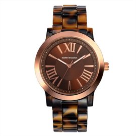 Reloj analógico Mark Maddox MP6001-93 color marrón brazalete mujer
