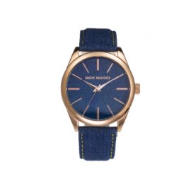 Reloj analógico Mark Maddox MC3016-97 color azul brazalete mujer