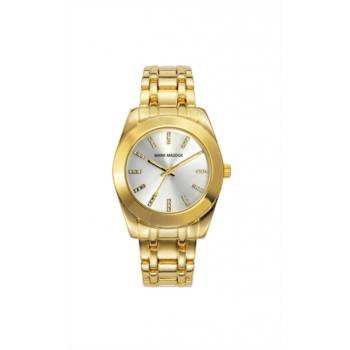 Reloj analógico Mark Maddox Mm3024-27 color dorado brazalete mujer