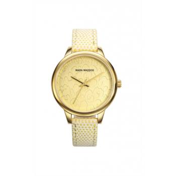 Reloj analógico Mark Maddox Mc6002-20 color beige brazalete mujer