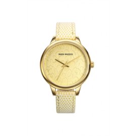 Reloj analógico Mark Maddox MC6002-20 color beige brazalete mujer